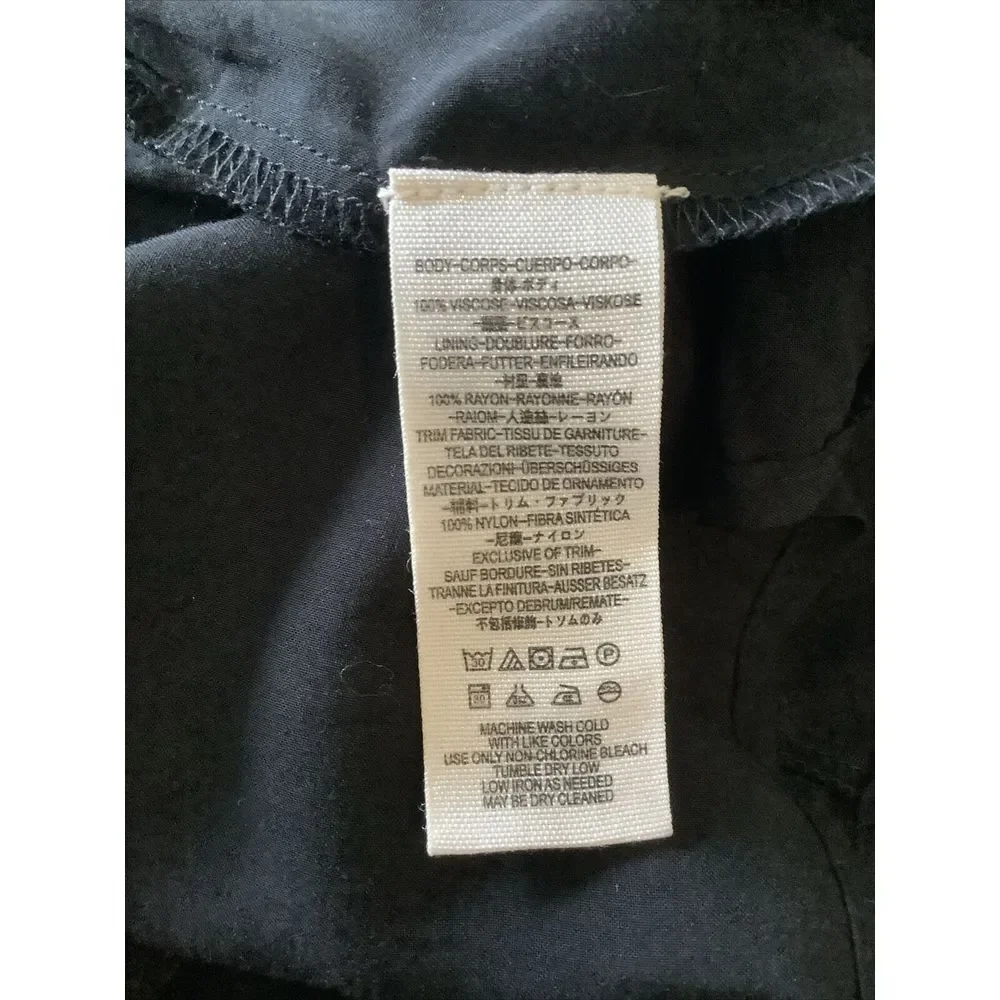 Free People Size 6 Mockingbird Black Clove Floral Mini Dress $128 New - Picture 8 of 9